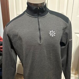 Nike Golf Tour Performance Mens Large Half ZIP Pullover Hyperion Logo